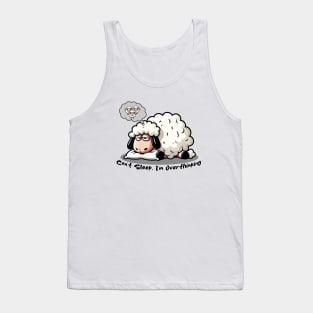 Overthinking Sheep Can't Sleep Tank Top